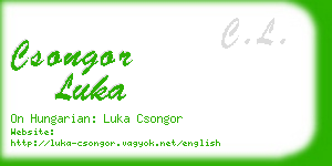 csongor luka business card